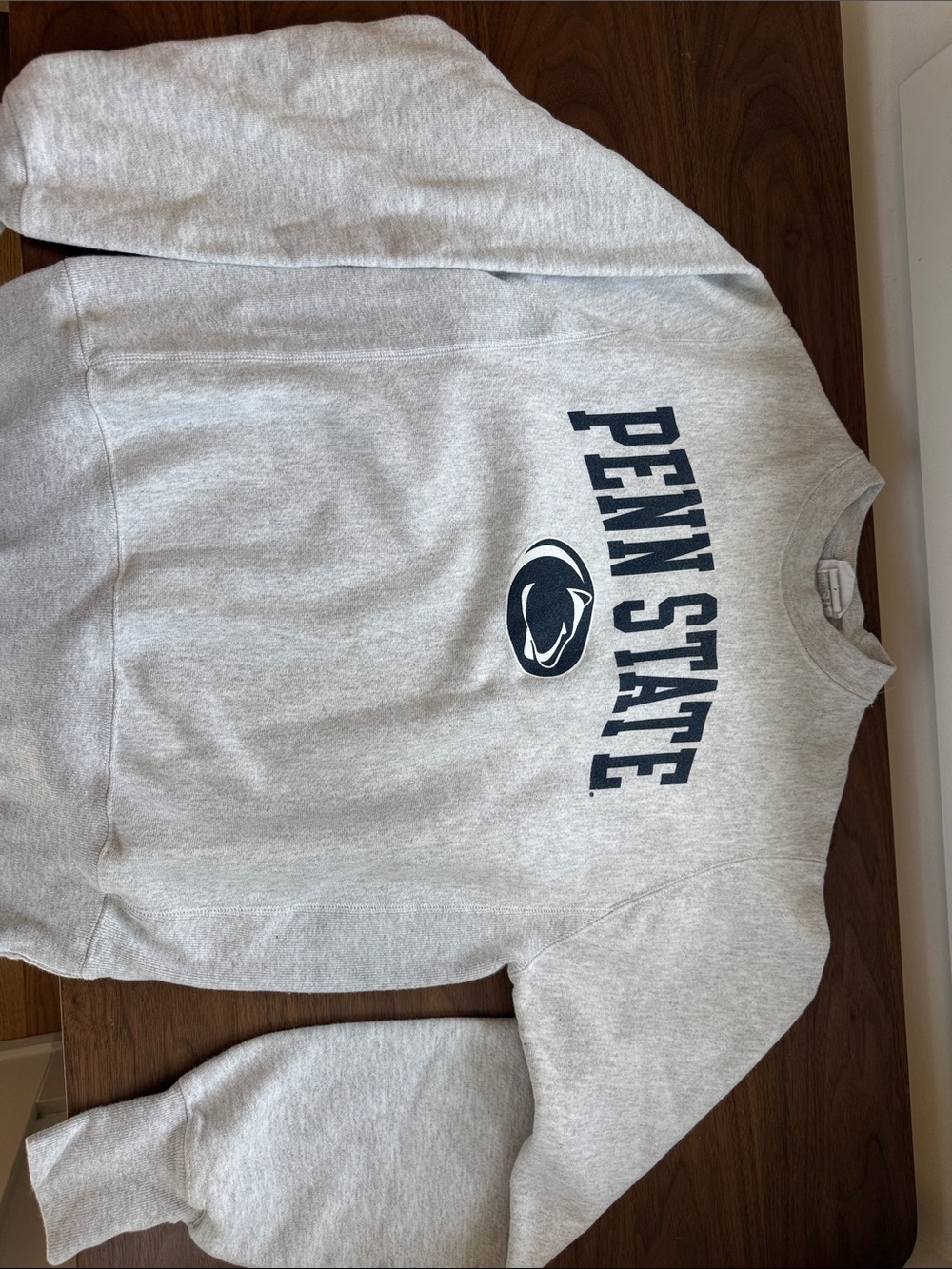 Vintage Champion Penn State Gray Crewneck Sweatshirt with Logo size Small